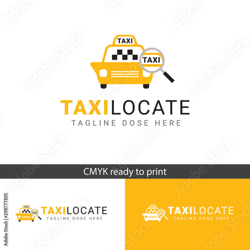 Logo TAXI Locate, for taxi businesses or applications, elegant and modern logo