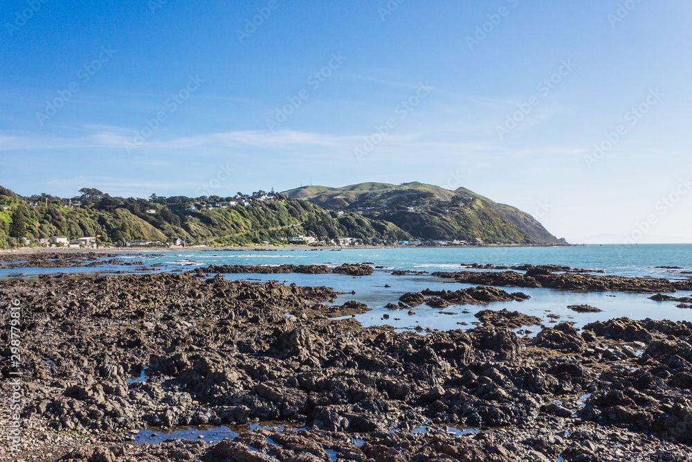 Φωτογραφία Landscape view of Pukerua Bay on a fine day, Kapiti Coast, New Zealand