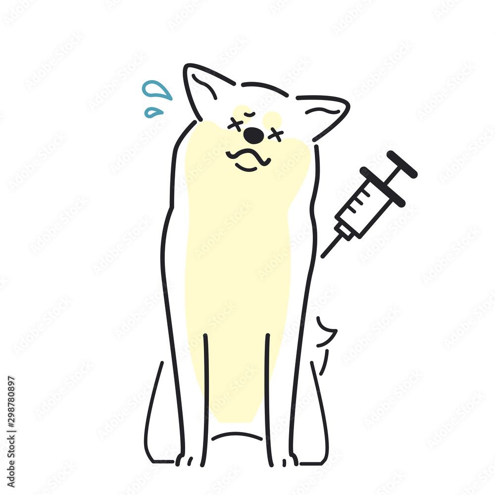 注射 犬 嫌がる 秋田犬 Stock Vector Adobe Stock 注射 犬 嫌がる 秋田犬 Stock Vector Adobe Stock