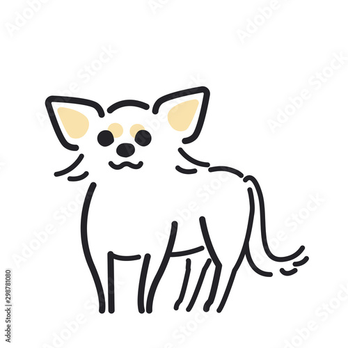 犬　ポーズ　表情　横　チワワ