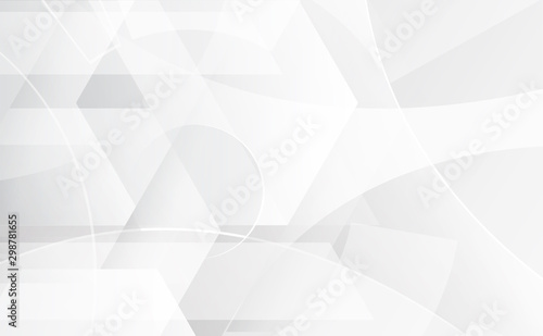 Abstract grey and white tech geometric corporate design background eps 10.Vector illustration