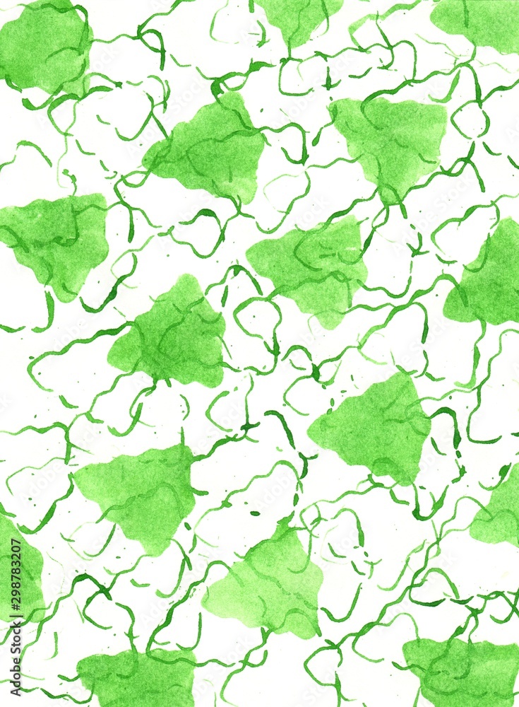 Abstract white light and dark green texture and background with Christmas trees drawn by watercolor paints. Great basic of print, badge, party invitation, banner, tag. Abstract white light and dark green texture and background with Christmas trees drawn by watercolor paints. Great basic of print, badge, party invitation, banner, tag.