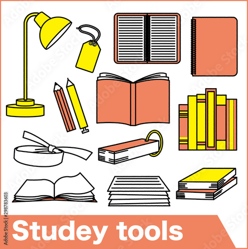 勉強道具のイラスト素材 Stock Vector Adobe Stock 勉強道具のイラスト素材 Stock Vector Adobe Stock