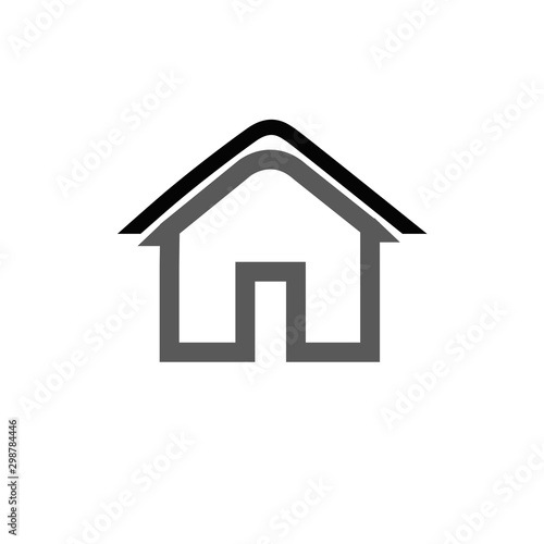 Home icon vector isolated on white background for your design, logo, application, UI.