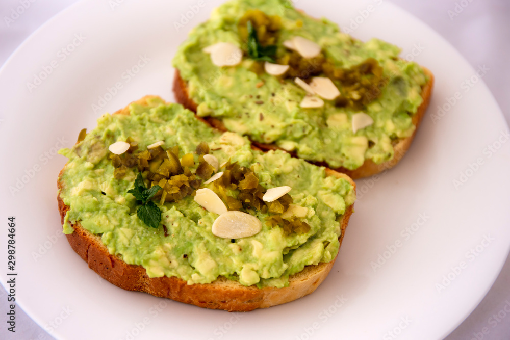 Avocado Jalapeno on Bread Avocado Jalapeno on Bread