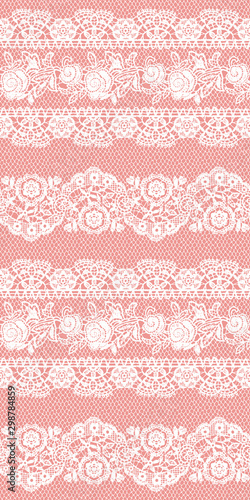 リアルなレースボーダー柄