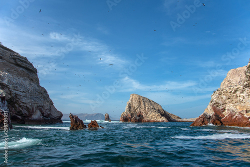 Ballestas Islands in the Pacific Ocean (National Reserve Paracas, Peru)