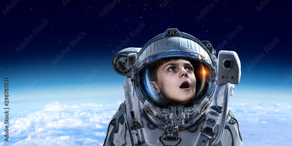 Exploring outer space. Mixed media Exploring outer space. Mixed media