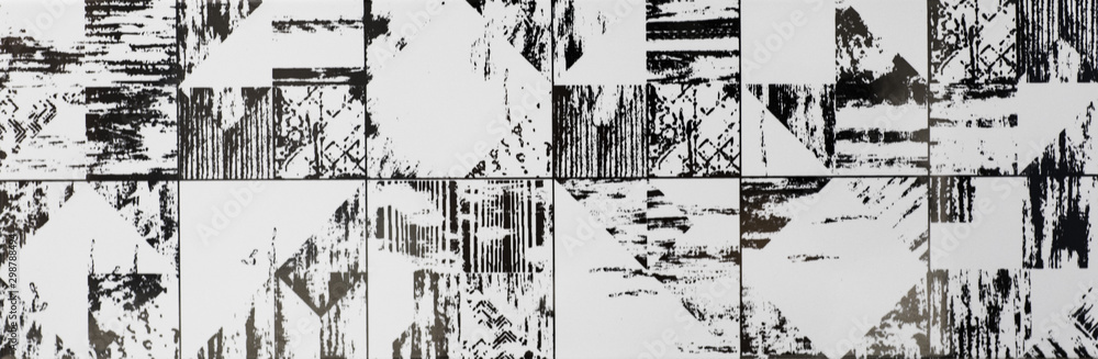 Naklejka premium abstract ceramic mosaic tile pattern for the kitchen