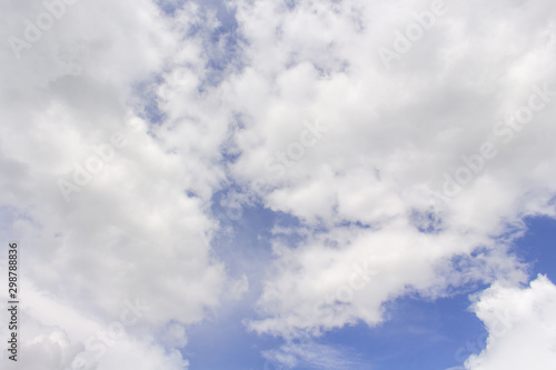 The vast blue sky and clouds sky