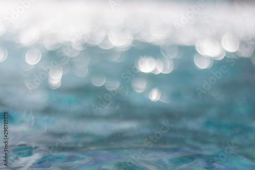 Abstract bokeh water light background,