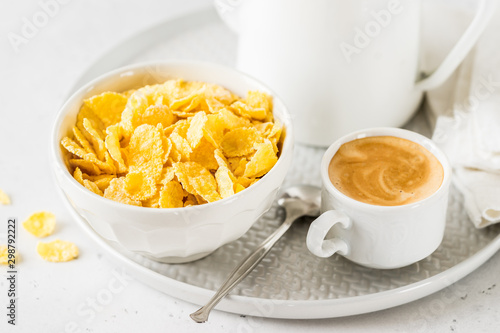 Cornflakes, Milk and Coffee