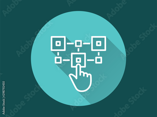 Blockchain - vector icon for graphic and web design.