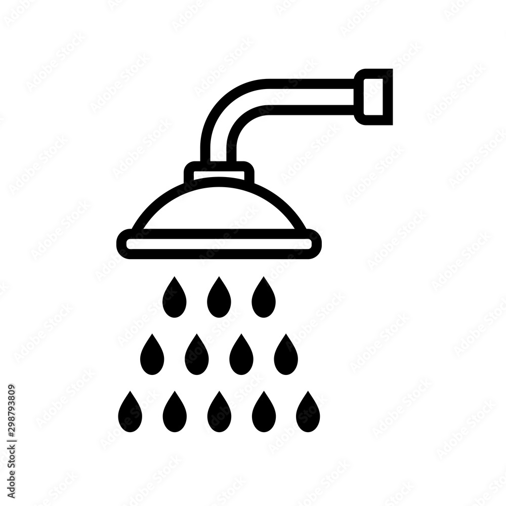 shower - bathroom icon vector design template shower - bathroom icon vector design template