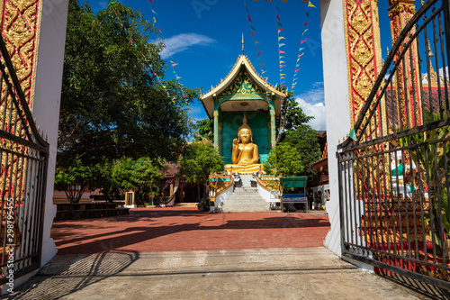 Wat That Temple, Vang Vieng. Laos.