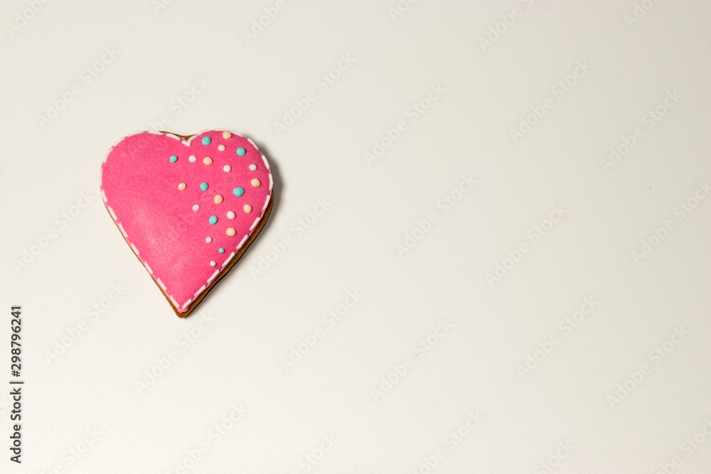 beautiful colored heart on a light background Valentines Day
