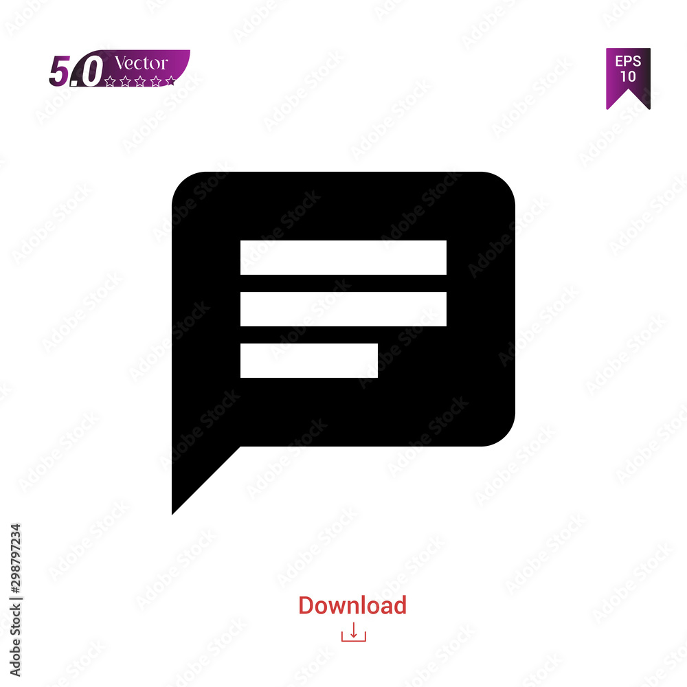 Outline Black chat-bubble icon vector isolated on white background. Graphic design, material-design icon, mobile application, logo, user interface. EPS 10 format vector Outline Black chat-bubble icon vector isolated on white background. Graphic design, material-design icon, mobile application, logo, user interface. EPS 10 format vector