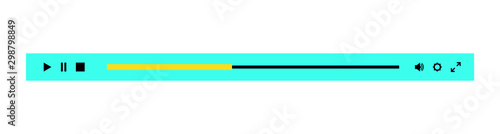 Audio or video player navigation bar with playback buttons.