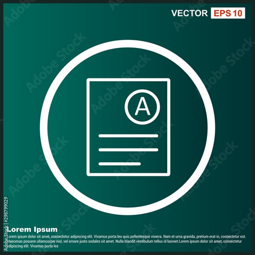 A Grade Icon For Your Design,websites and projects.