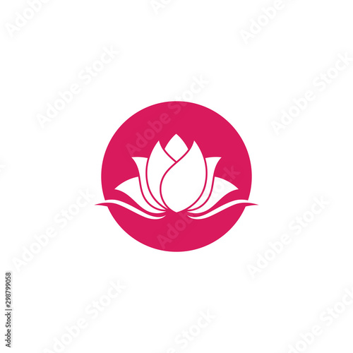 Beauty Vector Lotus flowers design logo Template