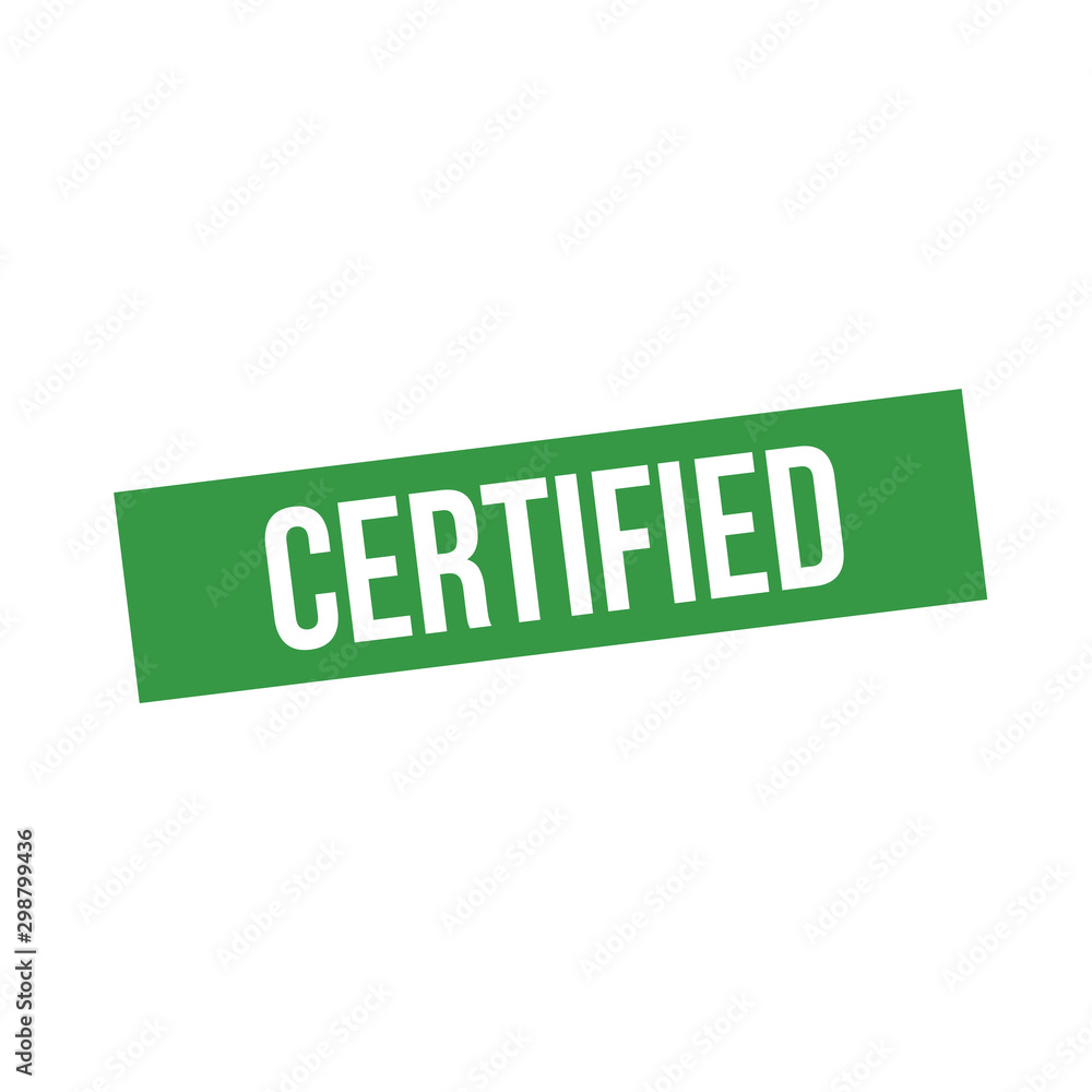 Fototapeta premium Certified Stamp Template
