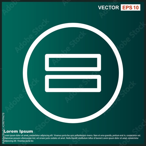 Is Equal to Icon For Your Design,websites and projects.
