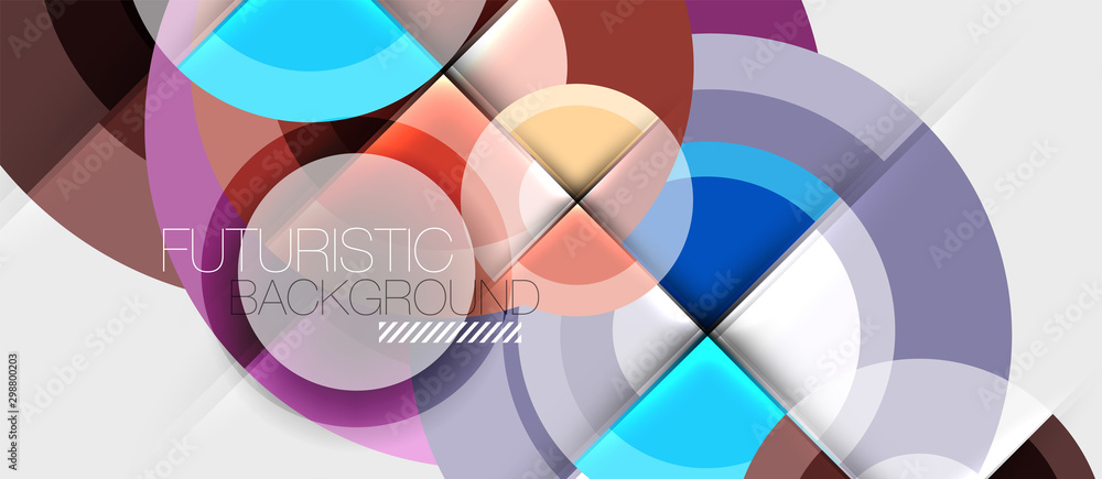 Geometric design abstract background - circles Geometric design abstract background - circles