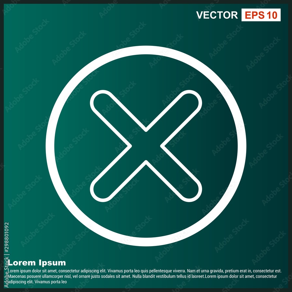 Obraz premium Cross icon For Your Design,websites and projects.