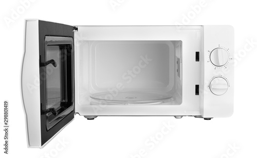 open microwave oven