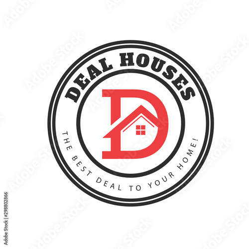 real estate logo vintage style