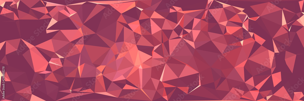 Obraz premium Abstract polygonal background. Triangular geometric pattern. Vector illustration.
