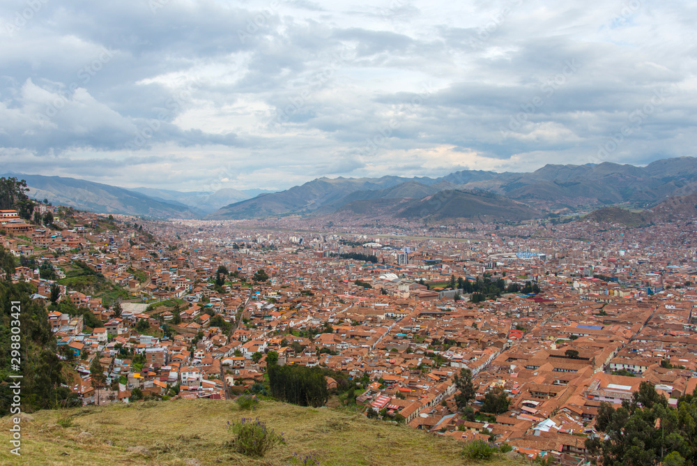 Panoramic view of Cusco (Peru)