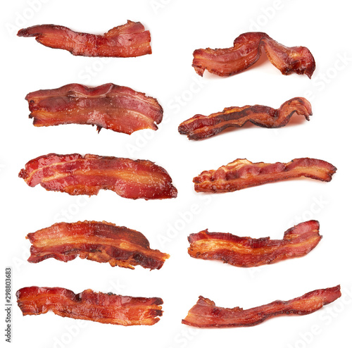 bacon on white photo
