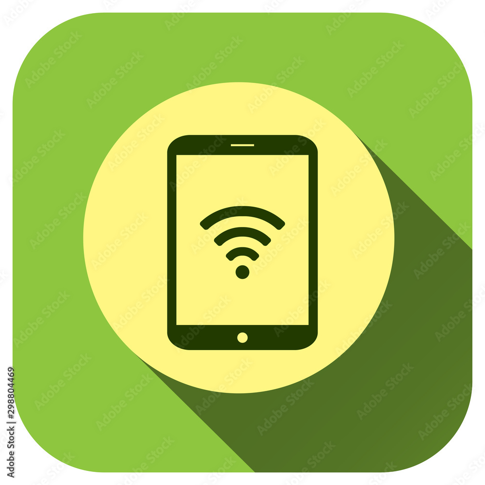 Smartphone with cellular signal icon, Vector logo for your design, symbol, application, website, UI Smartphone with cellular signal icon, Vector logo for your design, symbol, application, website, UI