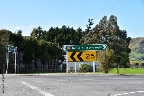 Traffic sign in New Zealand