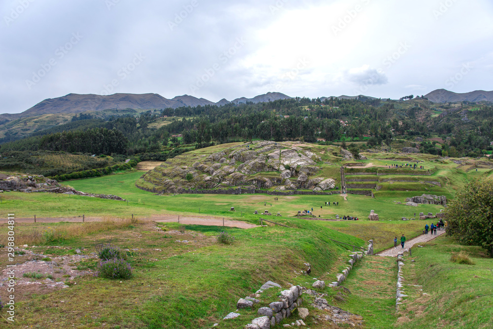 Sacsayhuaman is a citadel on the northern outskirts of the city of Cusco, Peru, the historic capital of the Inca Empire