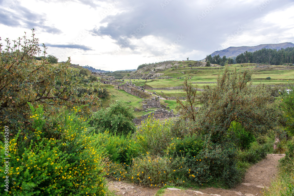 Sacsayhuaman is a citadel on the northern outskirts of the city of Cusco, Peru, the historic capital of the Inca Empire