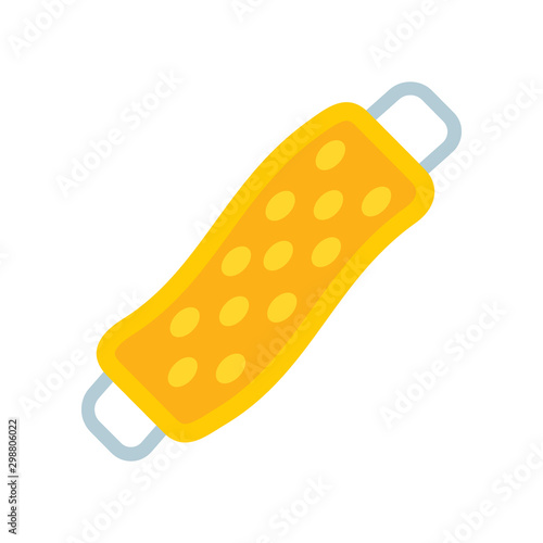 washcloth icon in flat style