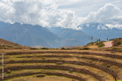 The Incan terraces at Moray (Peru)