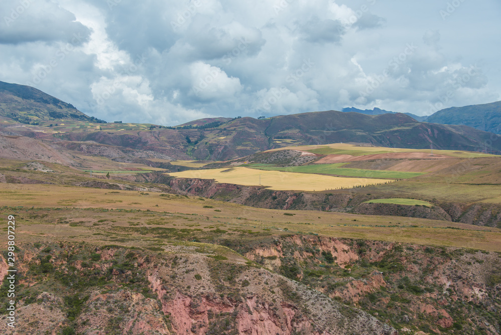 Panoramic view of the surroundings of Maras and Moray