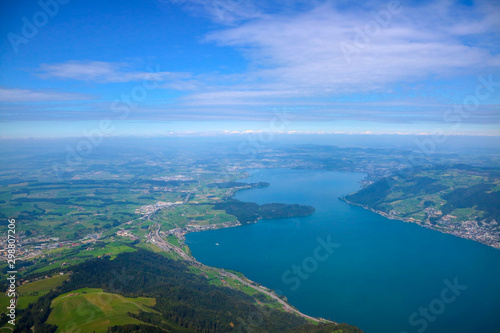 スイスのリギ山からの景色