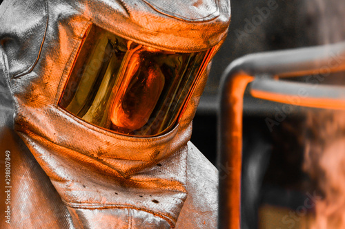 Canvas Print In a foundry workshop