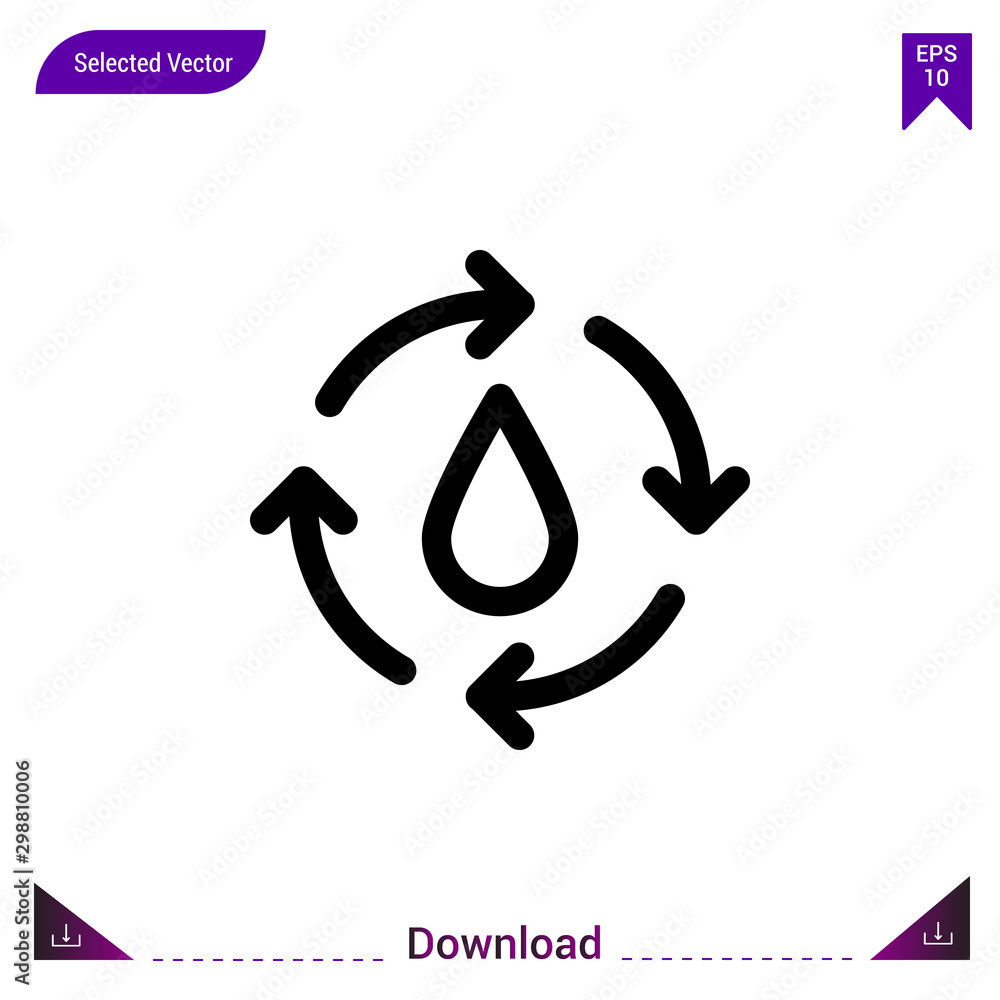 water-cycle icon vector . Best modern, simple, isolated, application ,ecology icons, logo, flat icon for website design or mobile applications, UI / UX design vector format water-cycle icon vector . Best modern, simple, isolated, application ,ecology icons, logo, flat icon for website design or mobile applications, UI / UX design vector format