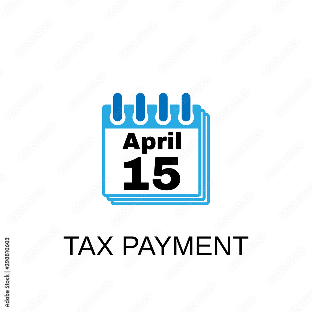 Fototapeta premium Tax payment icon. Tax payment symbol design. Stock - Vector illustration can be used for web.