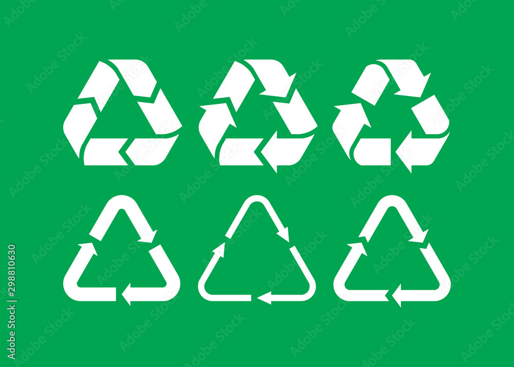Vector garbage recycling logo. Reuse reduce recycle. Vector garbage recycling logo. Reuse reduce recycle.