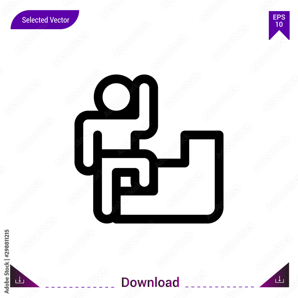 steps icon vector . Best modern, simple, isolated, application ,motivation icons, logo, flat icon for website design or mobile applications, UI / UX design vector format steps icon vector . Best modern, simple, isolated, application ,motivation icons, logo, flat icon for website design or mobile applications, UI / UX design vector format