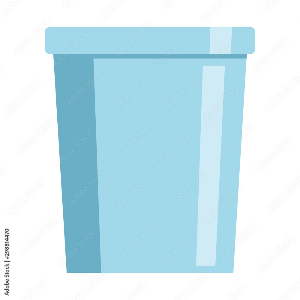 bucket for water icon in flat style bucket for water icon in flat style