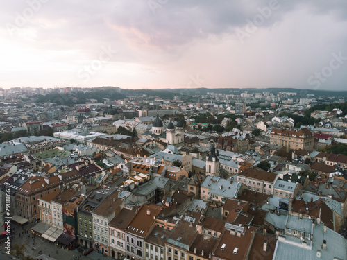 aerial view of lviv ukraine city © phpetrunina14
