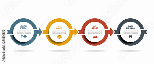 Infographic design template with place for your data. Vector illustration.