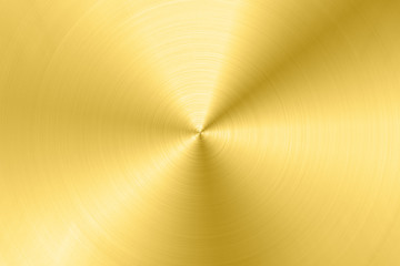 Abstract Shiny smooth foil metal Gold color background Bright vintage Brass plate chrome element texture concept simple bronze leaf panel hard backdrop design, light polished steel banner wallpaper.